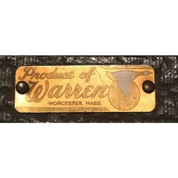 VINTAGE 1940's WARREN LEATHER TRAIN TRAVEL VANITY LUGGAGE CASE & SUPPLIES USA - Picture 11 of 11